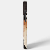 ウエスタンブラウンクリーム動物牛革 Case-Mate iPhoneケース (裏面 / 左)