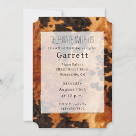 ウエスタンブラウンコウィドカウボーイ女性のカーボーイ 招待状