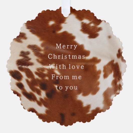 ウエスタンブラウンコウィド オーナメントカード (正面)