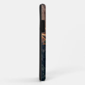 ウエスタンブラウンタンベージュテクスチャカウボーイブルスカル Case-Mate iPhoneケース (裏面/右)