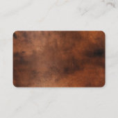 ウエスタンブラウンフェイクレザーフローラ 名刺 (裏面)