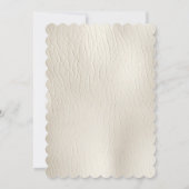 ウエスタンブラウンフローラクリーム女性のカーボーイ 招待状 (裏面)