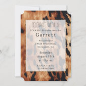 ウエスタンブラウンブラッククリームコウィド 招待状 (正面)