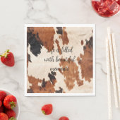 ウエスタンブラウンブラックコウィド スタンダードランチョンナプキン (インサイチュ)