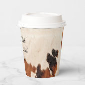 ウエスタンブラウンブラックコウィド 紙コップ (左)