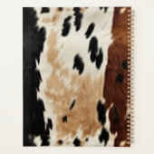 ウエスタンブラウンホースカウボーイ女性のカーボーイ プランナー手帳 (裏面)