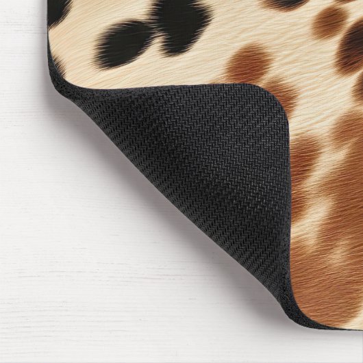 ウエスタンブラウン女性のカーボーイコウィド マウスパッド (コーナー)