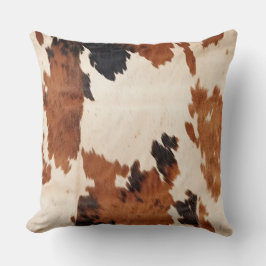 ウエスタンブラウン白黒コウィド クッション