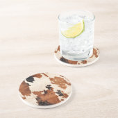 ウエスタンブラウン白黒コウィド コースター (側面)