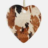 ウエスタンブラウン白黒コウィド セラミックオーナメント (右)