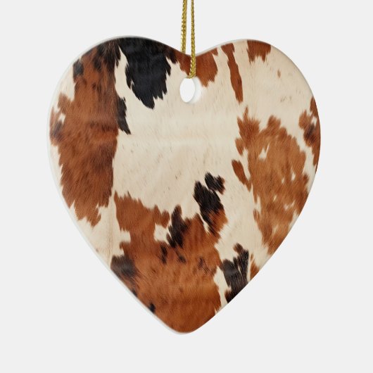 ウエスタンブラウン白黒コウィド セラミックオーナメント (右)