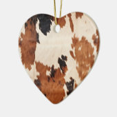 ウエスタンブラウン白黒コウィド セラミックオーナメント (左)