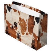 ウエスタンブラウン白黒コウィド ラージペーパーバッグ (裏面アングル)