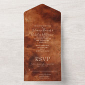 ウエスタンブラウン オールインワン招待状 (内側)