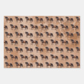 ウエスタンブラウン ラッピングペーパーシート (正面2)