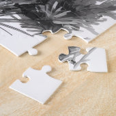 ウエスタンブラック&ホワイトドンキーヴィンテージポートレート ジグソーパズル (側面)