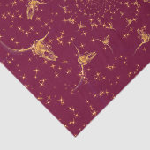 ウエスタンブルゴーニュガーリー金ゴールドグリッターカウスカル 薄葉紙 (詳細)