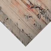 ウエスタンブルスカルバーン素朴ティール（緑がかった色）ブラウンヴィンテージ 薄葉紙 (詳細)