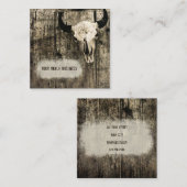 ウエスタンブルスカルヴィンテージセピア スクエア名刺 (正面/裏面)