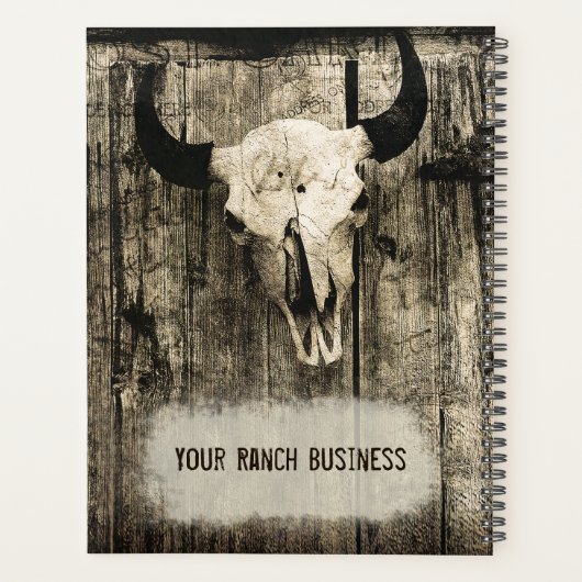 ウエスタンブルスカルヴィンテージセピア プランナー手帳 (裏面)