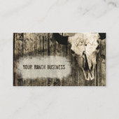 ウエスタンブルスカルヴィンテージセピア 名刺 (正面)