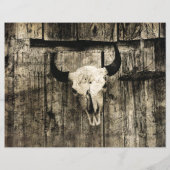 ウエスタンブルスカルヴィンテージバーンブラウンウッド素朴 (裏面)