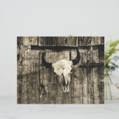 ウエスタンブルスカルヴィンテージバーンブラウンウッド素朴 (スタンド正面)