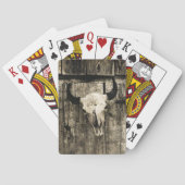 ウエスタンブルスカルヴィンテージバーンブラウンウ素朴ッド トランプ (裏面)