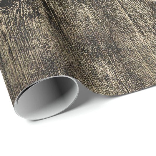 ウエスタンブルスカル素朴バーンウッドセピアヴィンテージ ラッピングペーパー (ロールコーナー)