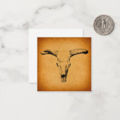 ウエスタンブルホーン ノートカード (正面/裏面インサイチュ)