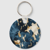 ウエスタンブルークリーム金ゴールドカウボーイ女性のカーボーイ牛追 キーホルダー (裏面)