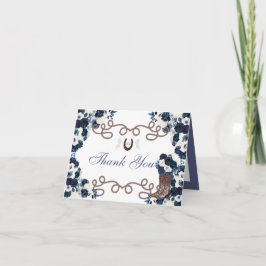 ウエスタンブルーチャラキンセアニェラサンキューカード 招待状