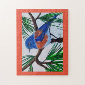 ウエスタンブルーバードパズル ジグソーパズル (縦)