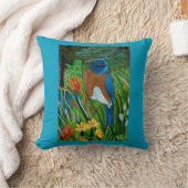 ウエスタンブルーバードピロー クッション (ブランケット)