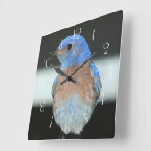 ウエスタンブルーバード スクエア壁時計 (傾斜)