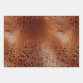 ウエスタンブルーピンクフローラドリームキャッチャー誕生日 ラッピングペーパーシート (正面2)