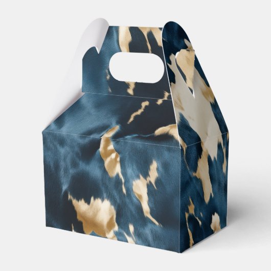 ウエスタンブルーブラウン金ゴールド牛革 フェイバーボックス (裏面サイド)