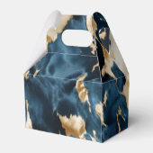 ウエスタンブルーブラウン金ゴールド牛革 フェイバーボックス (正面サイド)