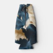 ウエスタンブルーブラウン金ゴールド牛革 ボトルクーラー (裏面)