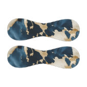 ウエスタンブルーブラウン金ゴールド牛革 野球ボール (パネル)