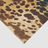 ウエスタンブルー金ゴールド牛革 薄葉紙 (詳細)