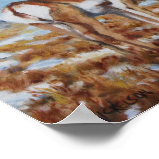 ウエスタンプレインズカモフラージュファインアートプリント ポスター (角)