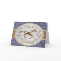 ウエスタンベルト及びバックルオンデニムハッピーバースデー