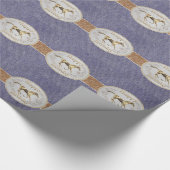 ウエスタンベルト及びベルトバックルハッピーバースデー ラッピングペーパー (角)