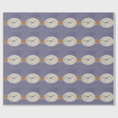 ウエスタンベルト及びベルトバックルハッピーバースデー ラッピングペーパー (フラット)