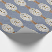 ウエスタンベルト及びベルトバックル楽しいクリスマス ラッピングペーパー (角)