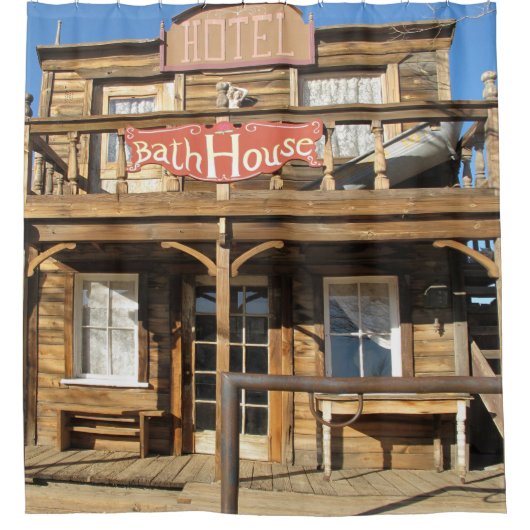 ウエスタンホテルバスハウスウエスタンタウン シャワーカーテン (正面)