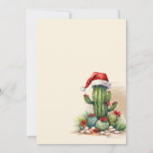 ウエスタンホリデーホームダウンサンタハットカウボーイパーティー セーブザデート (裏面)