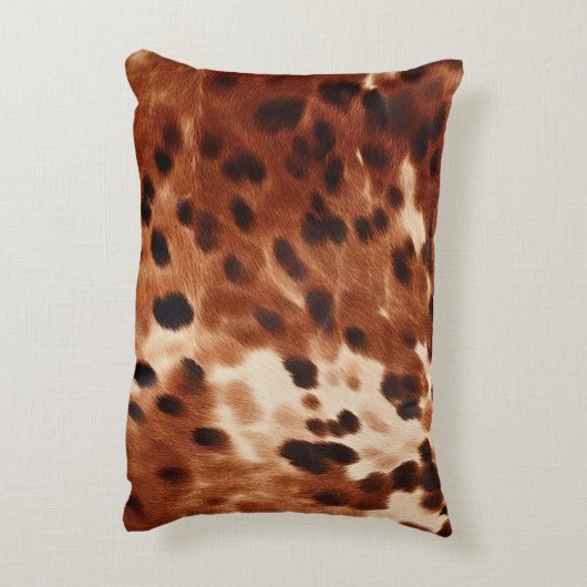 ウエスタンホワイトブラウンブラックコウィド アクセントクッション (裏面(縦))