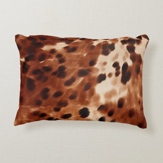 ウエスタンホワイトブラウンブラックコウィド アクセントクッション (裏面)